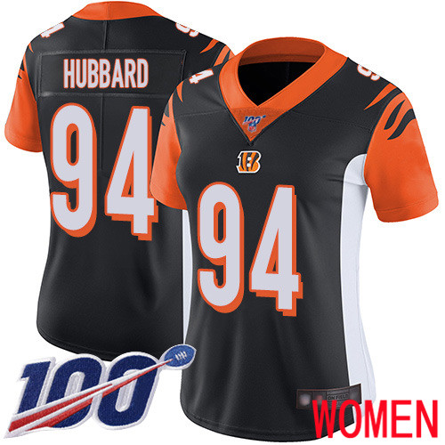 Cincinnati Bengals Limited Black Women Sam Hubbard Home Jersey NFL Footballl #94 100th Season Vapor Untouchable